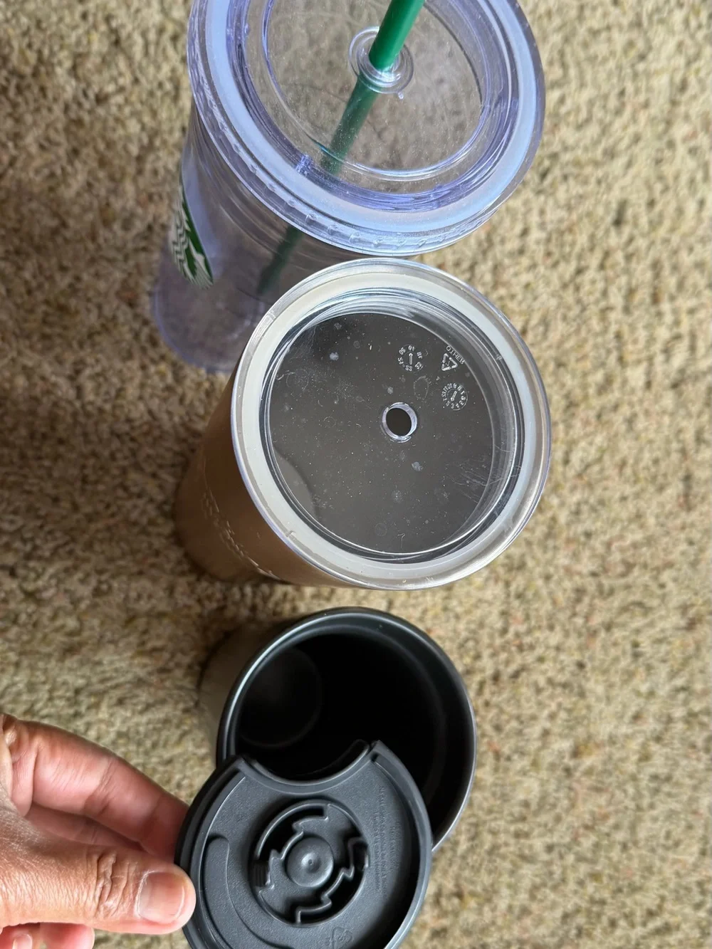 Starbucks Stainless Steel Black Travel Tumbler - Insulated Coffee Cup
